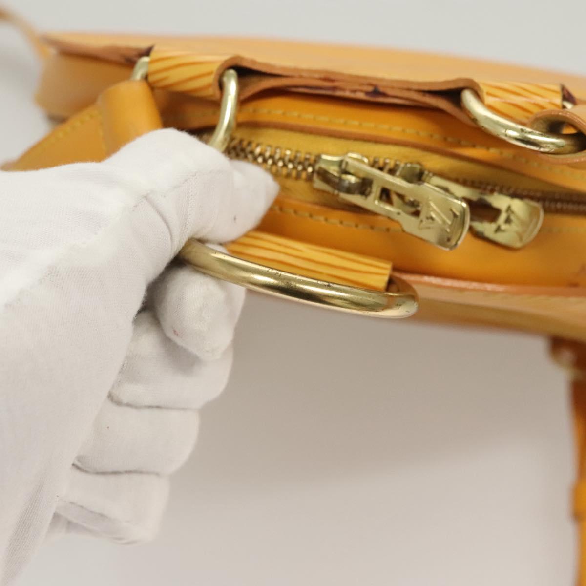 LOUIS VUITTON Epi Mabillon Backpack Yellow M52239 LV Auth ep8801