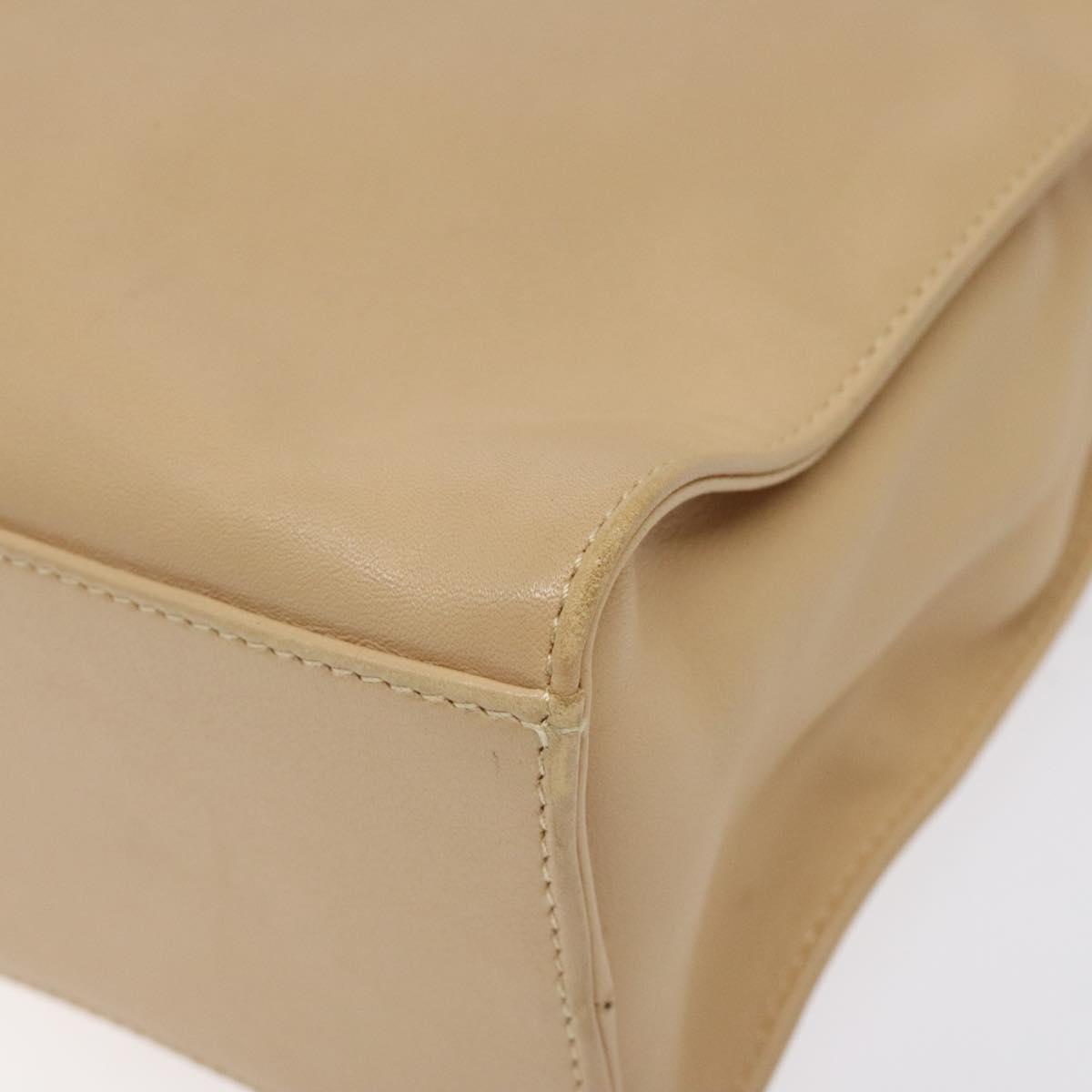 GUCCI Jackie Shoulder Bag Leather Beige Gold 001 3355 Auth ep8818