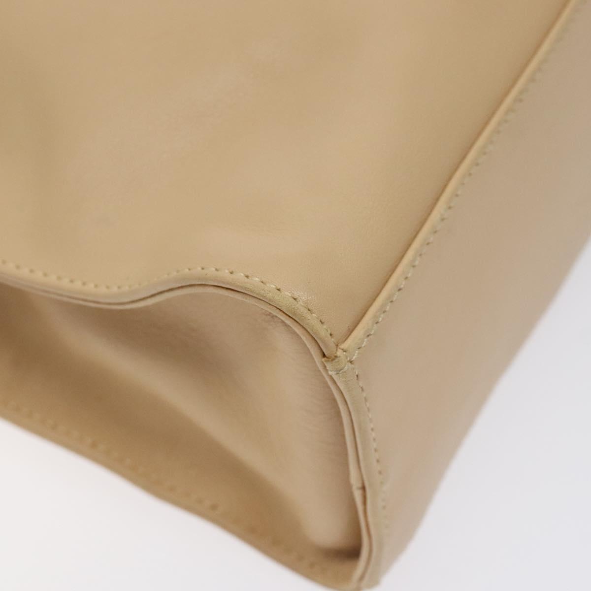 GUCCI Jackie Shoulder Bag Leather Beige Gold 001 3355 Auth ep8818