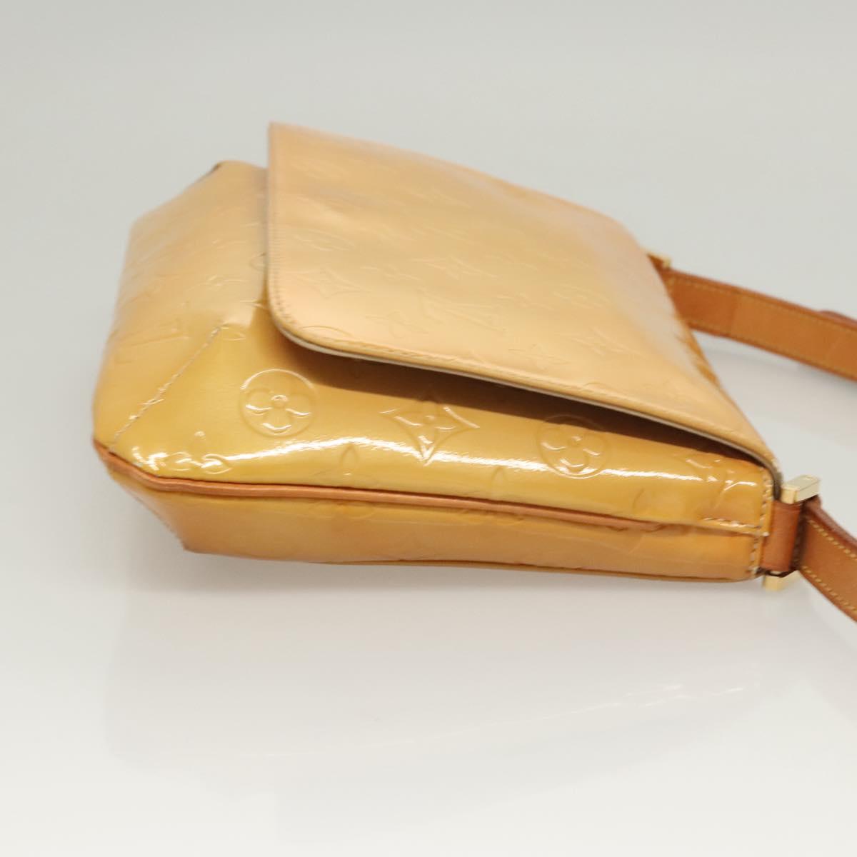 LOUIS VUITTON Monogram Vernis Thompson Street Bag Beige M91301 LV Auth ep8835