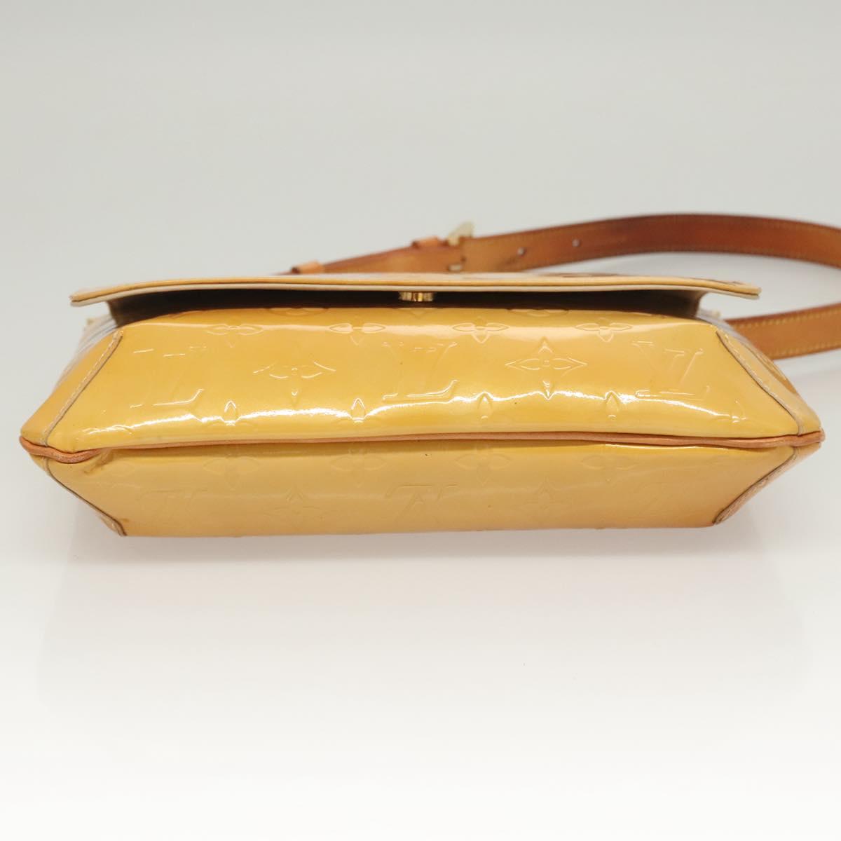 LOUIS VUITTON Monogram Vernis Thompson Street Bag Beige M91301 LV Auth ep8835