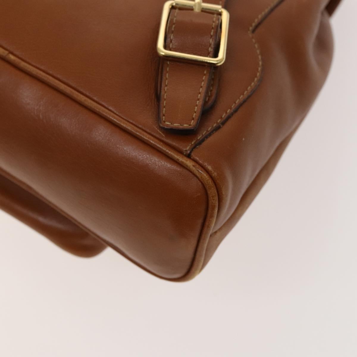 GUCCI Bamboo Backpack Leather Brown Gold 003 1956 0030 Auth ep8855