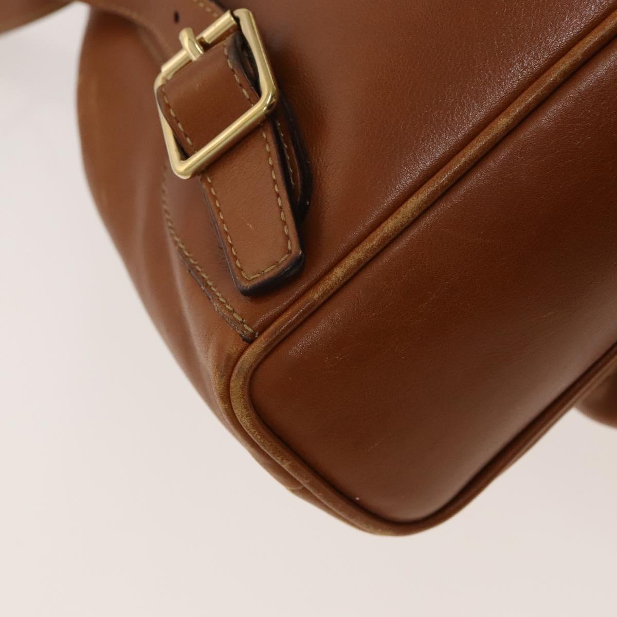 GUCCI Bamboo Backpack Leather Brown Gold 003 1956 0030 Auth ep8855