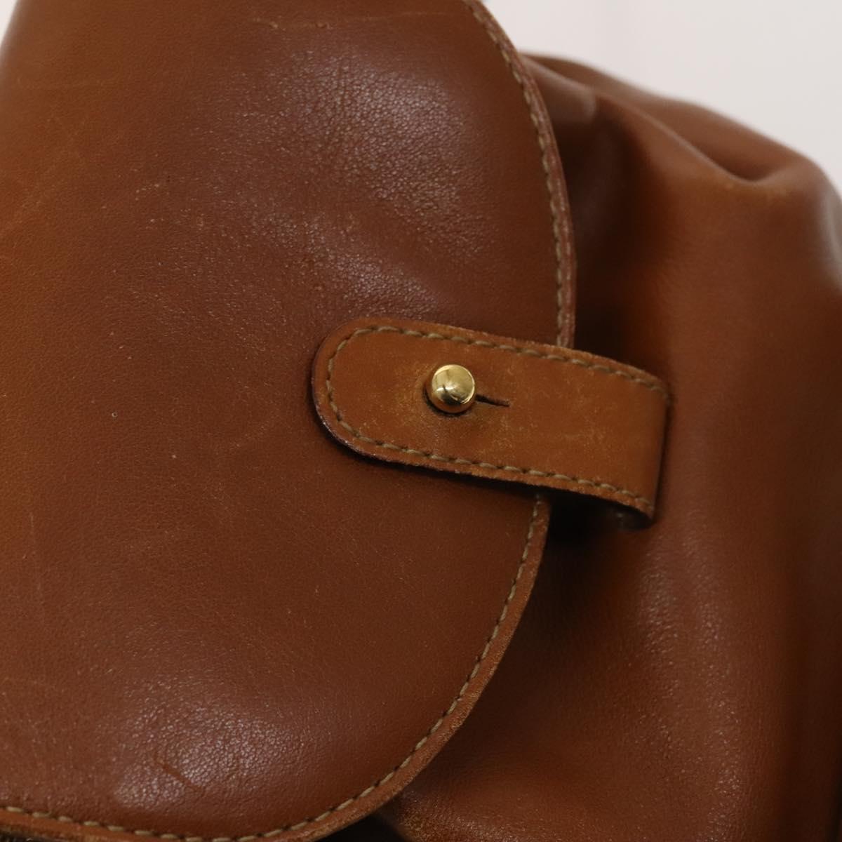 GUCCI Bamboo Backpack Leather Brown Gold 003 1956 0030 Auth ep8855