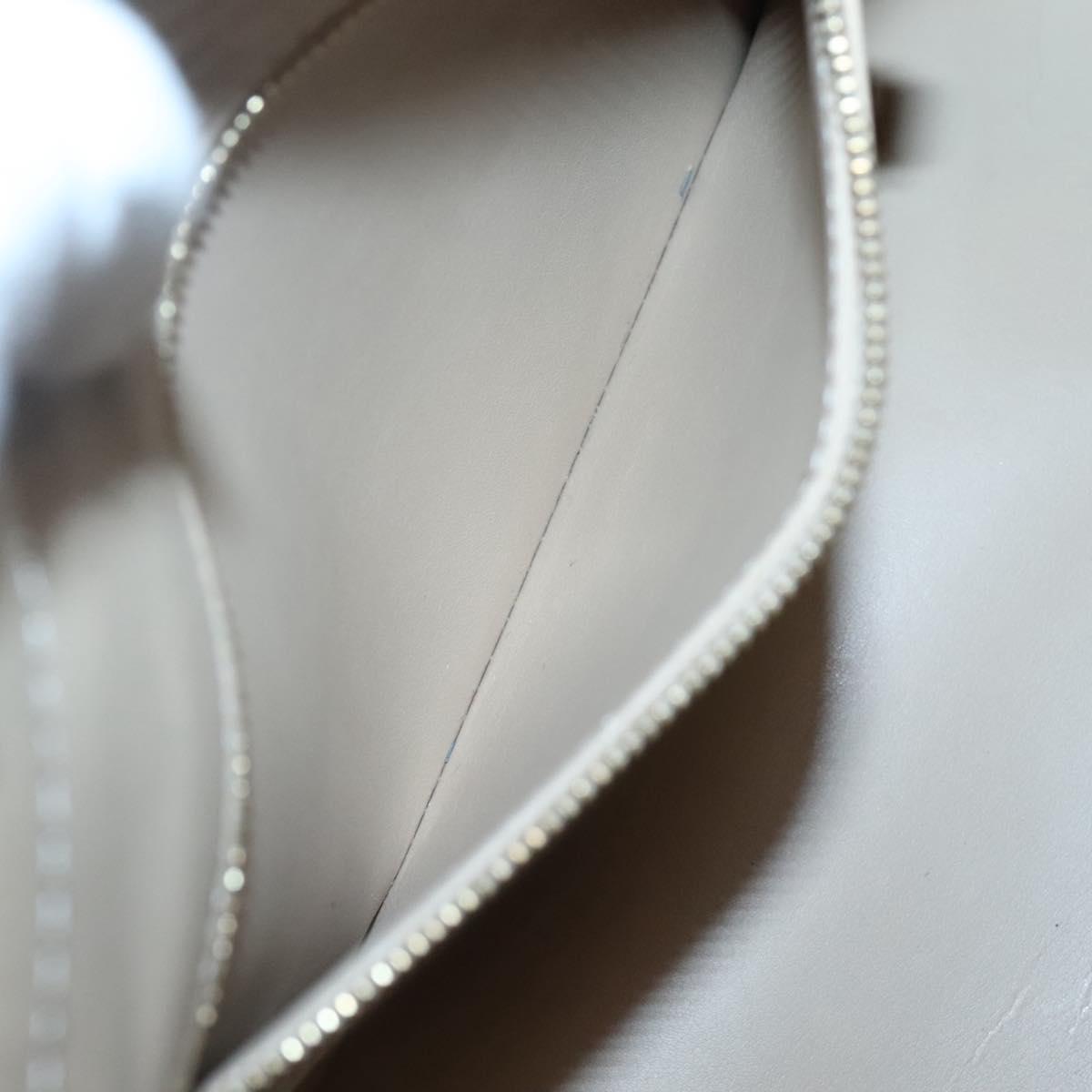 LOUIS VUITTON Monogram Vernis Houston Hand Bag Beige M91004 LV Auth ep8871