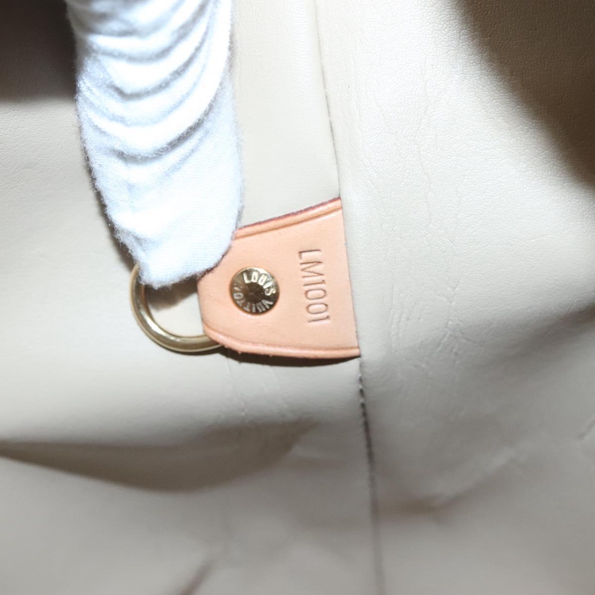 LOUIS VUITTON Monogram Vernis Houston Hand Bag Beige M91004 LV Auth ep8871