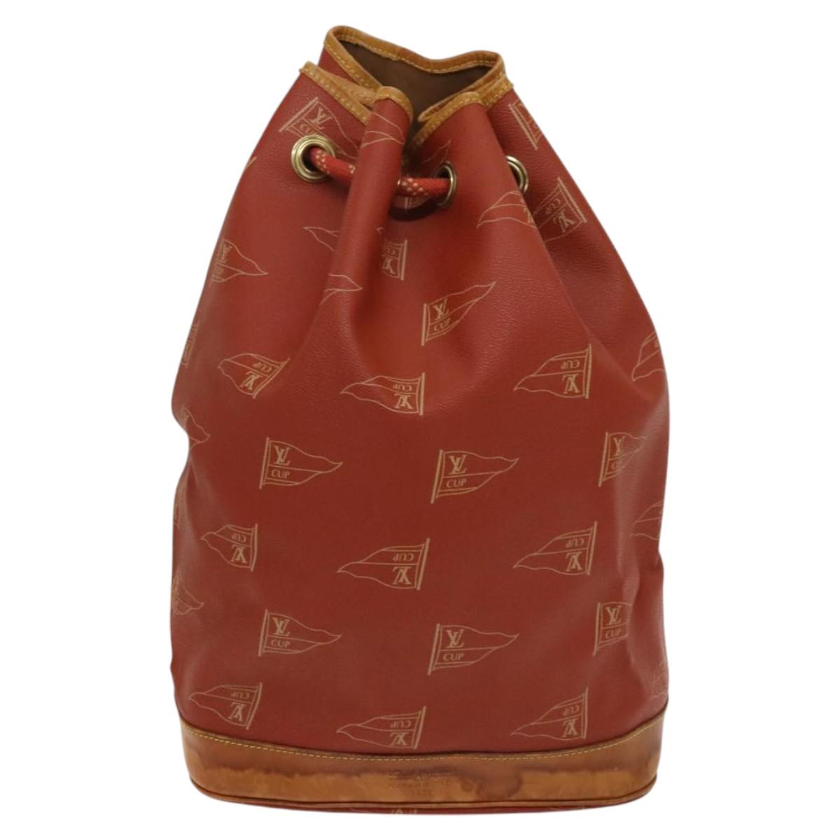 LOUIS VUITTON LV Cup Saint Tropez Shoulder Bag Red M80026 LV Auth ep8882