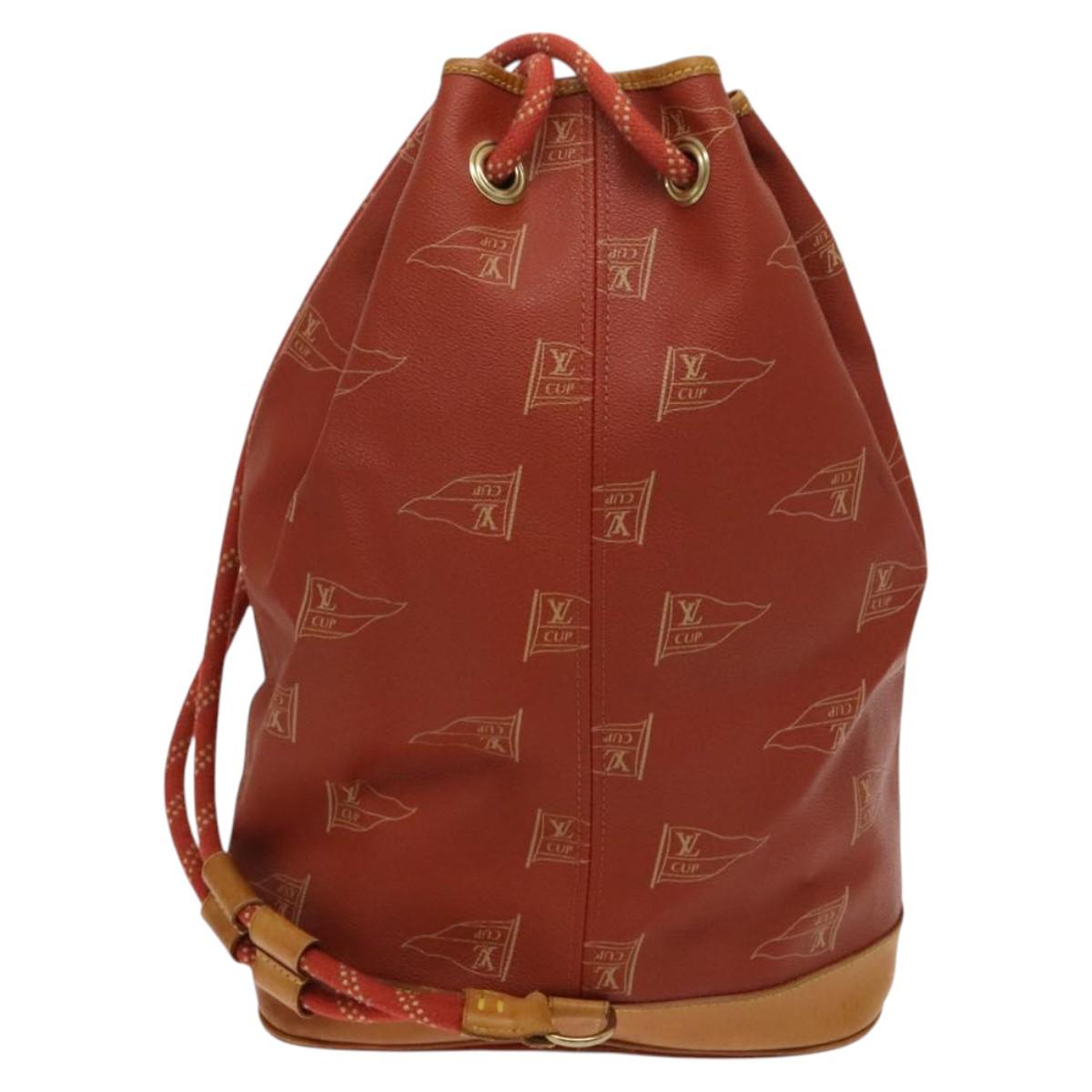 LOUIS VUITTON LV Cup Saint Tropez Shoulder Bag Red M80026 LV Auth ep8882