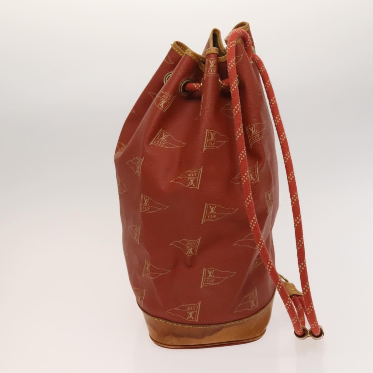 LOUIS VUITTON LV Cup Saint Tropez Shoulder Bag Red M80026 LV Auth ep8882