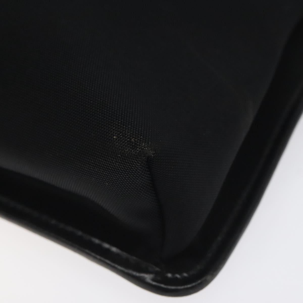 GUCCI Shoulder Bag Nylon Black Silver 92560 Auth ep8886
