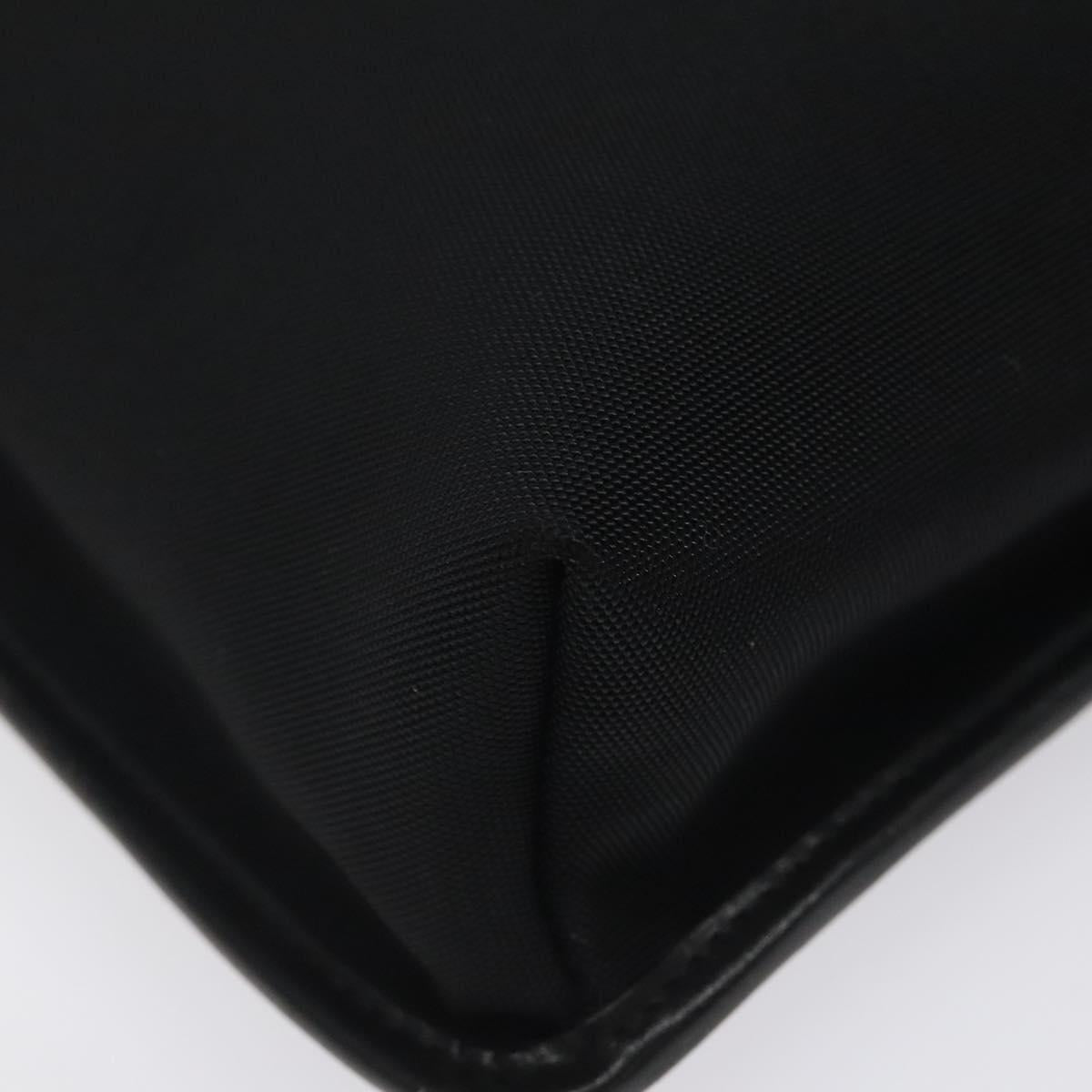 GUCCI Shoulder Bag Nylon Black Silver 92560 Auth ep8886