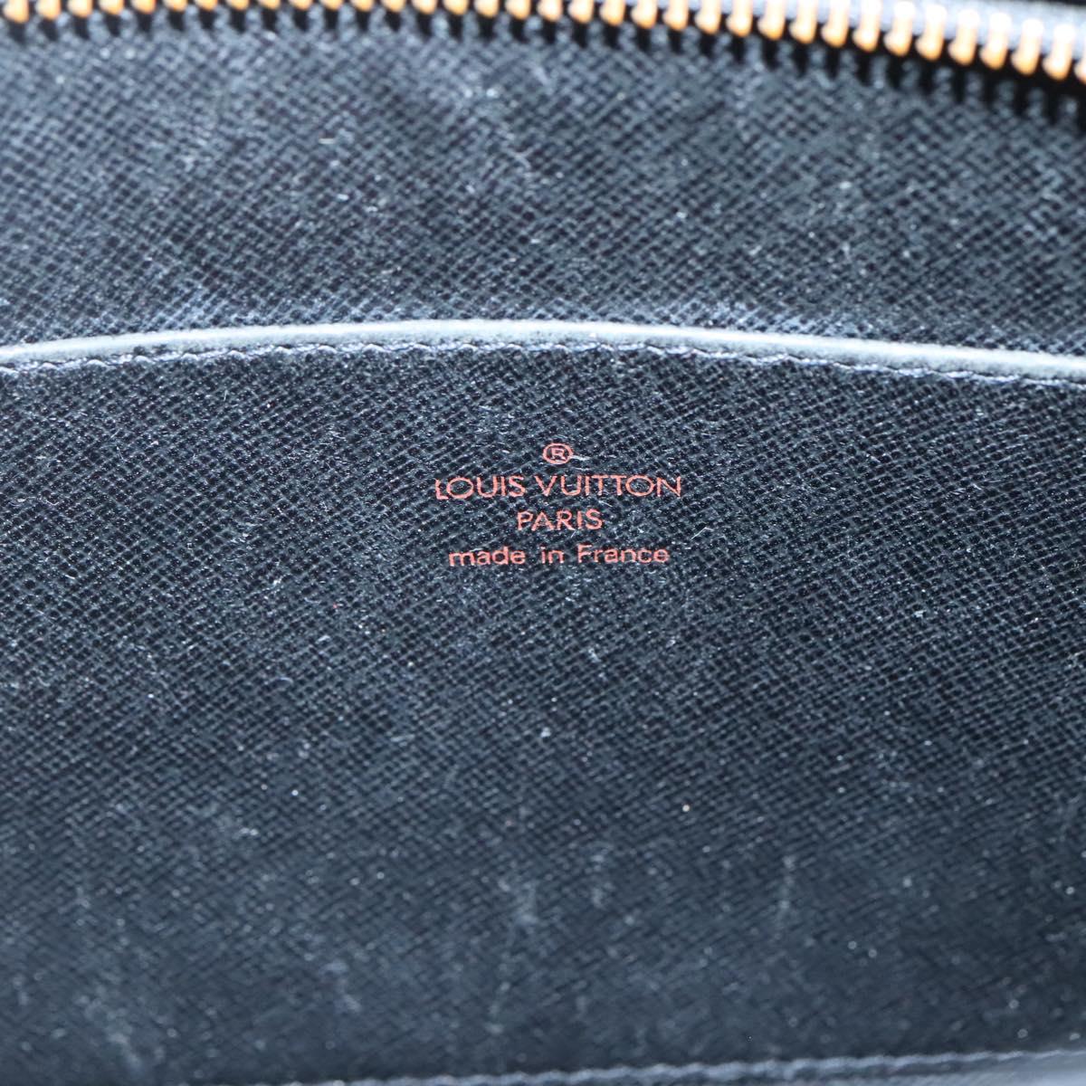 LOUIS VUITTON Epi Pochette Homme Clutch Bag Black Noir M52522 LV Auth ep8903