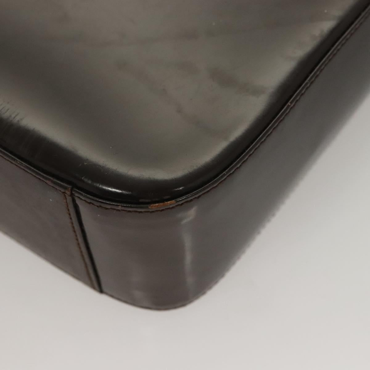 GUCCI Soho Hand Bag Patent leather Brown 000 1013 0506 Auth ep8906