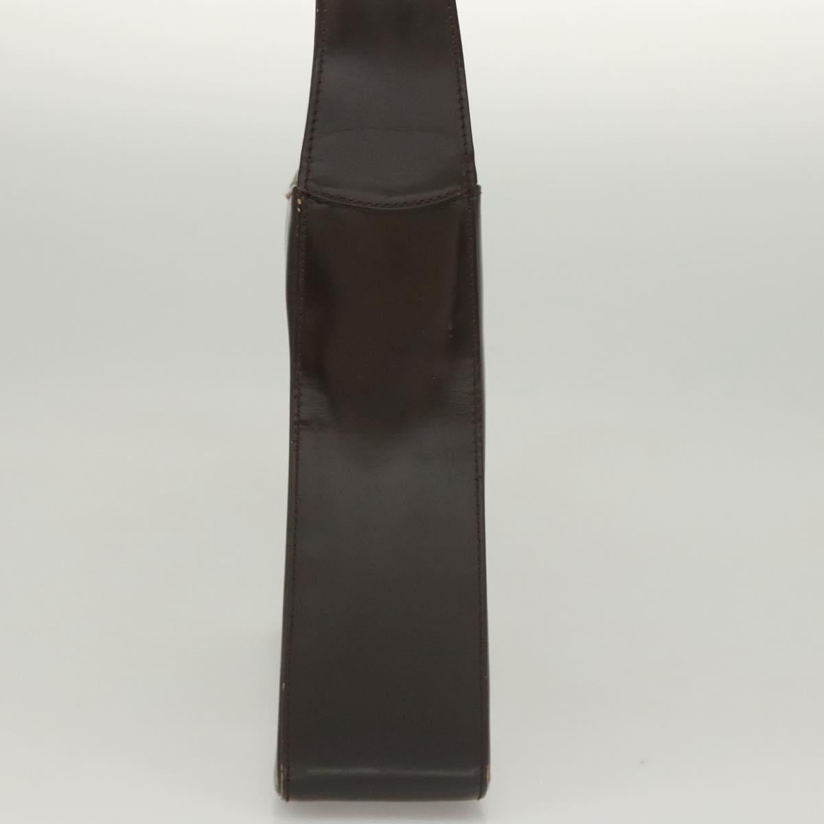 GUCCI Soho Hand Bag Patent leather Brown 000 1013 0506 Auth ep8906