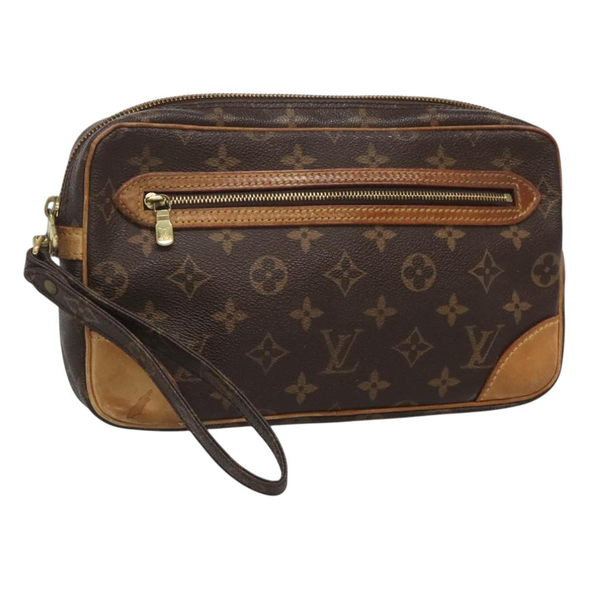 LOUIS VUITTON Monogram Marly Dragonne GM Clutch Bag M51825 LV Auth ep8907