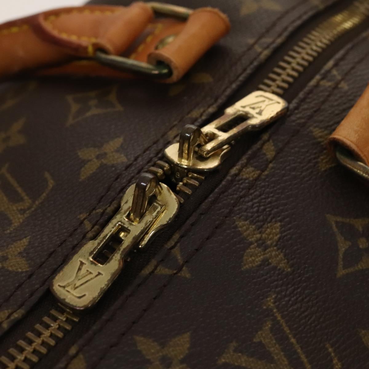 LOUIS VUITTON Monogram Keepall 55 Boston Bag M41424 LV Auth ep8912