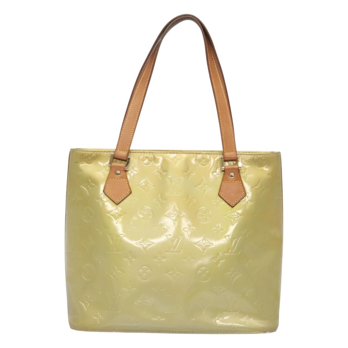 LOUIS VUITTON Monogram Vernis Houston Hand Bag Gris M91053 LV Auth ep9001