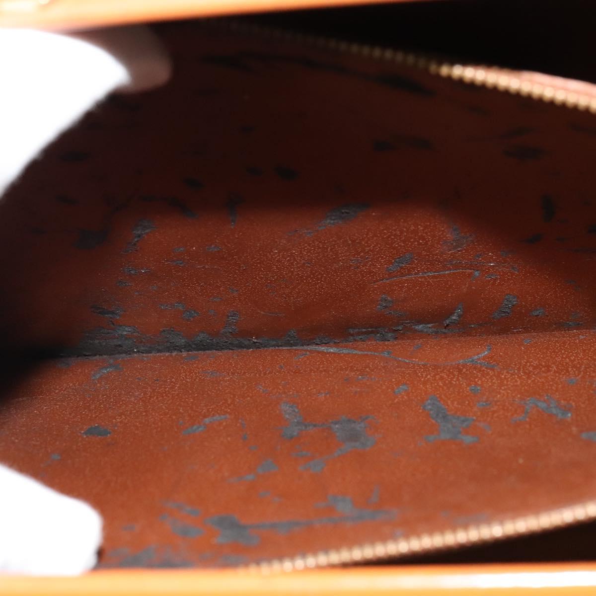 LOUIS VUITTON Epi Serviette Fermoir Business Bag Zipangu Gold M54358 Auth ep9100