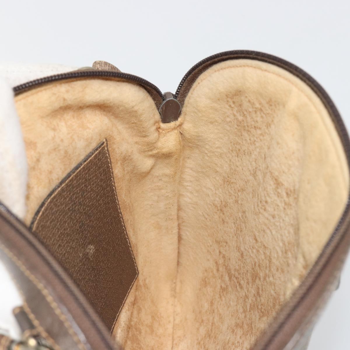 GUCCI GG Supreme Web Sherry Line Shoulder Bag PVC Beige 904 02 047 Auth ep9173