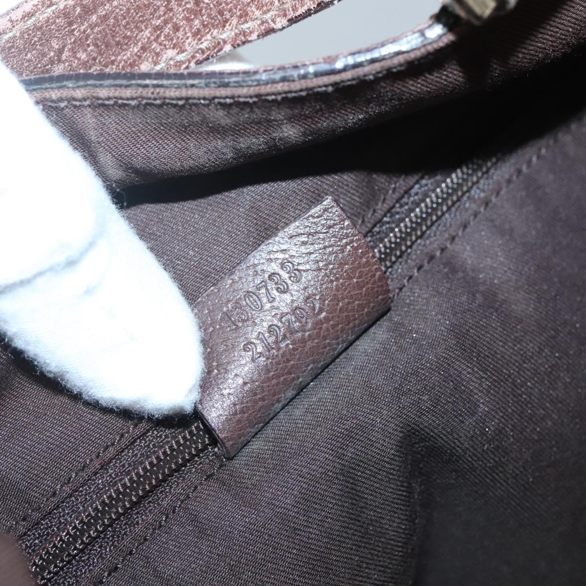 GUCCI GG Canvas Abbey Hand Bag Beige Gold 130733 Auth ep9200