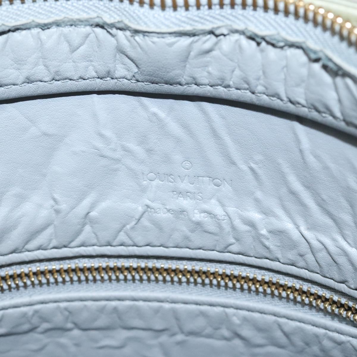 LOUIS VUITTON Monogram Vernis Houston Hand Bag Gris M91053 LV Auth ep9212