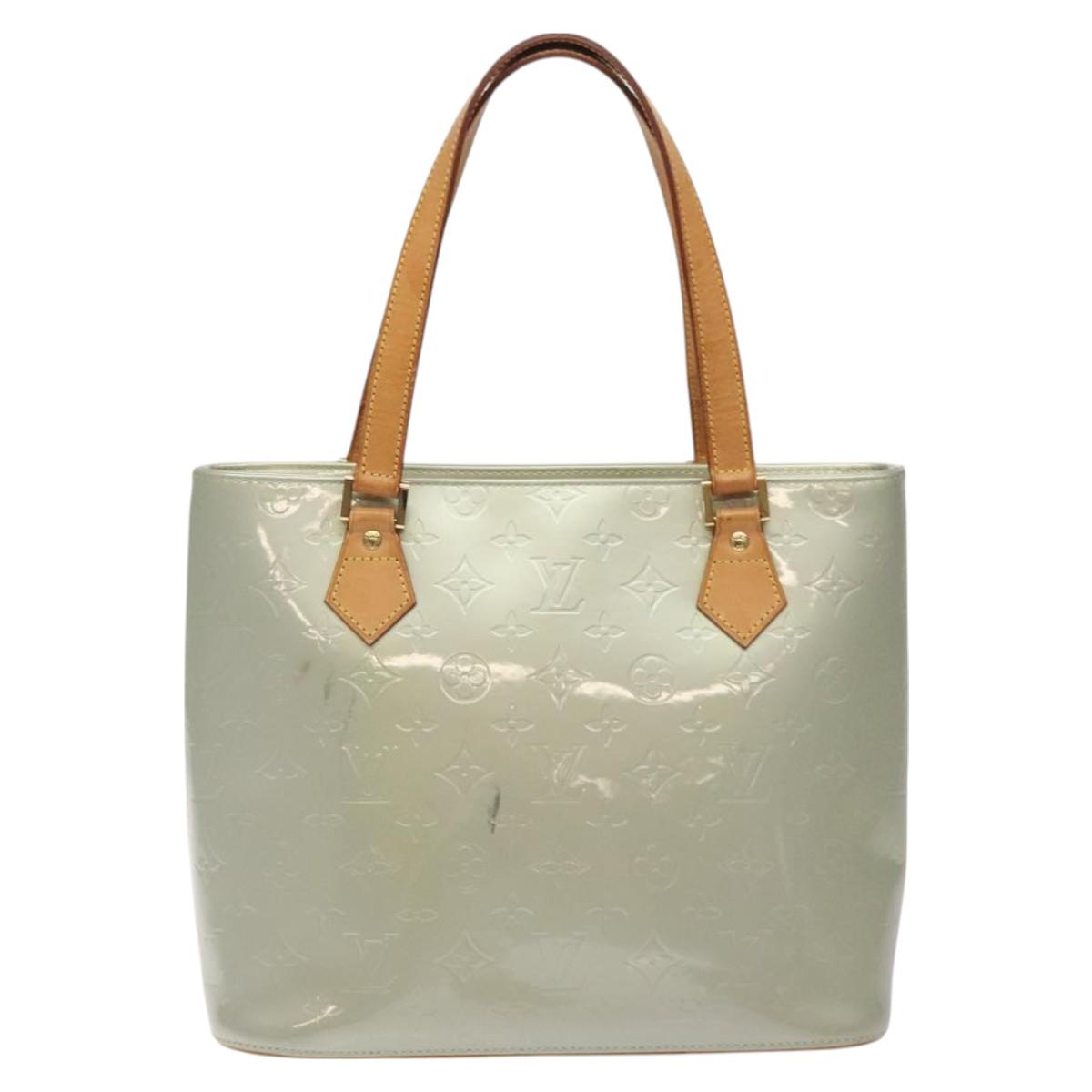 LOUIS VUITTON Monogram Vernis Houston Hand Bag Gris M91053 LV Auth ep9212