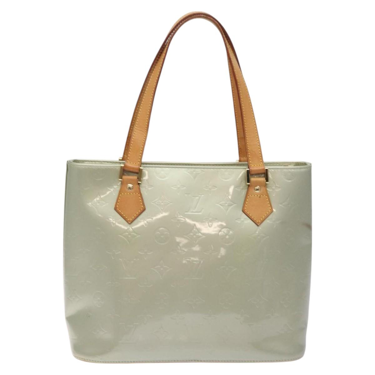 LOUIS VUITTON Monogram Vernis Houston Hand Bag Gris M91053 LV Auth ep9212