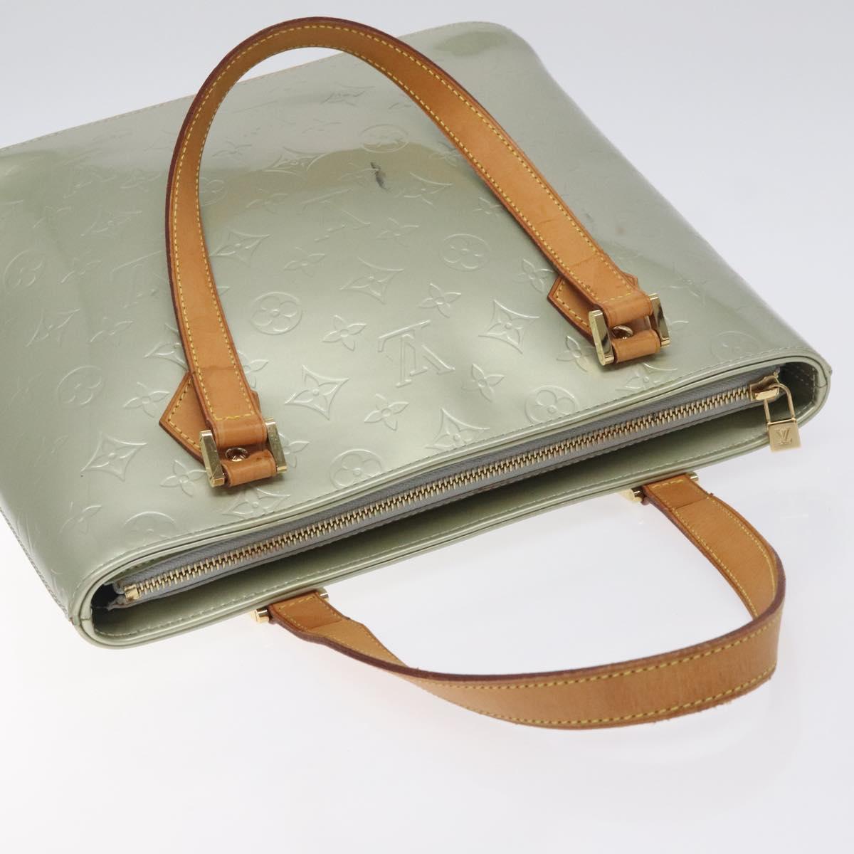 LOUIS VUITTON Monogram Vernis Houston Hand Bag Gris M91053 LV Auth ep9212