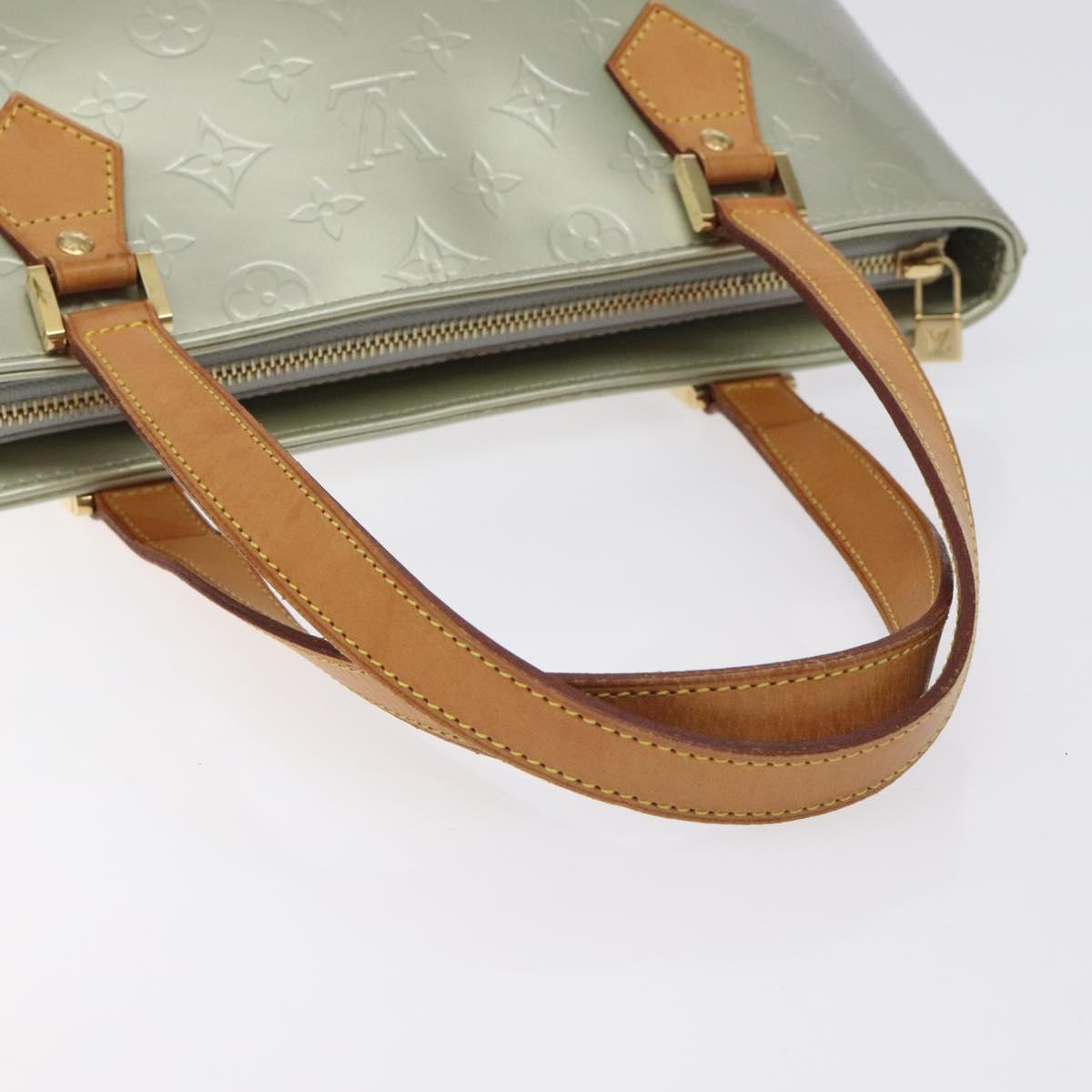 LOUIS VUITTON Monogram Vernis Houston Hand Bag Gris M91053 LV Auth ep9212