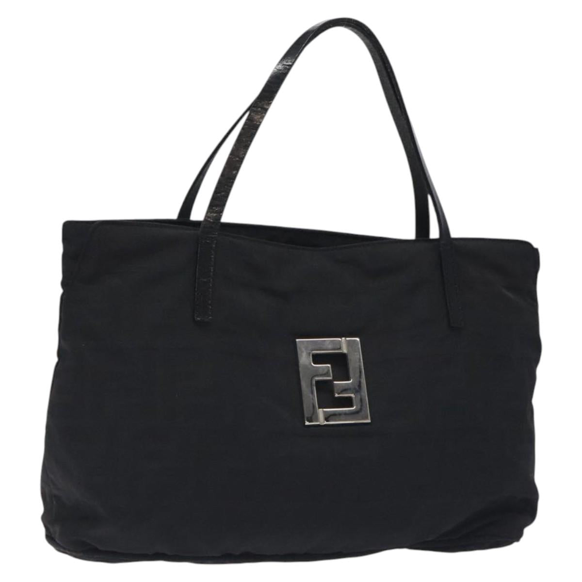 FENDI Zucca Canvas Tote Bag Black Auth ep9280