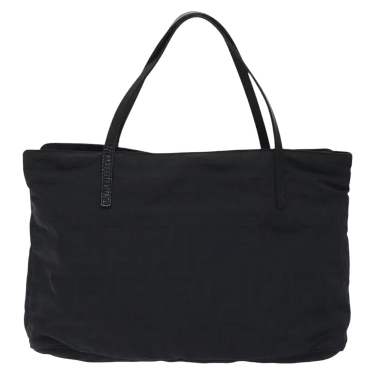 FENDI Zucca Canvas Tote Bag Black Auth ep9280
