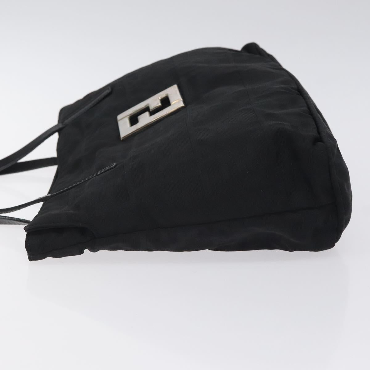 FENDI Zucca Canvas Tote Bag Black Auth ep9280