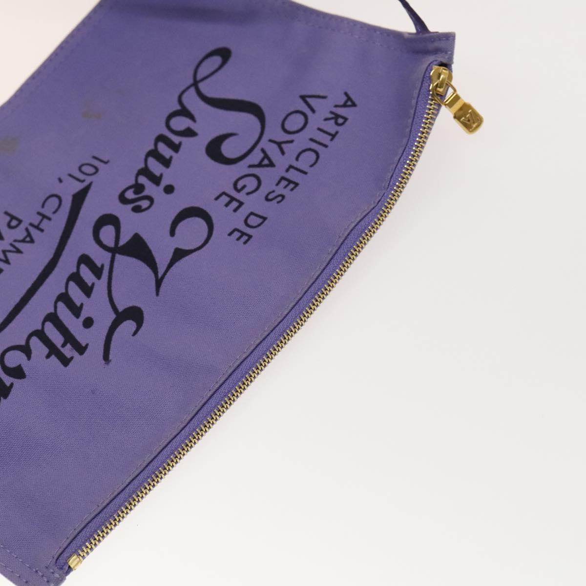 LOUIS VUITTON Beach line Cabas Ipanema PM Bag Canvas Purple M95983 Auth ep9291