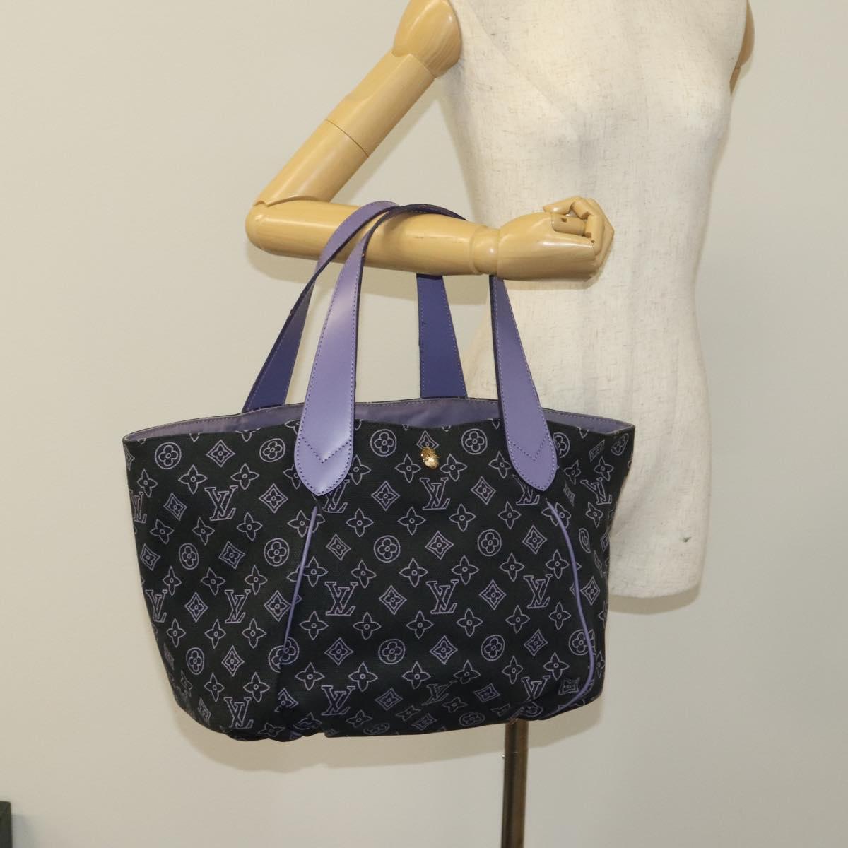 LOUIS VUITTON Beach line Cabas Ipanema PM Bag Canvas Purple M95983 Auth ep9291