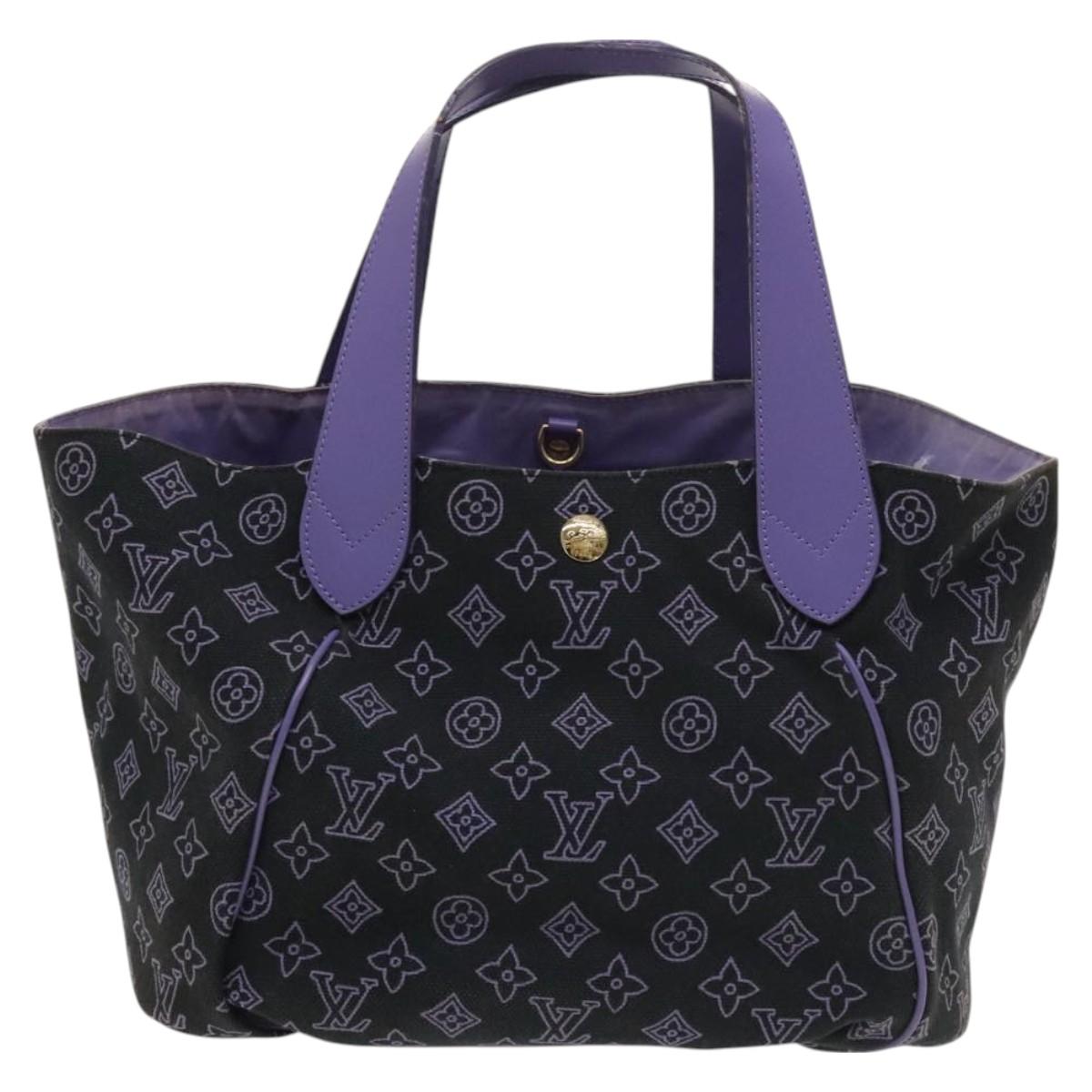 LOUIS VUITTON Beach line Cabas Ipanema PM Bag Canvas Purple M95983 Auth ep9291