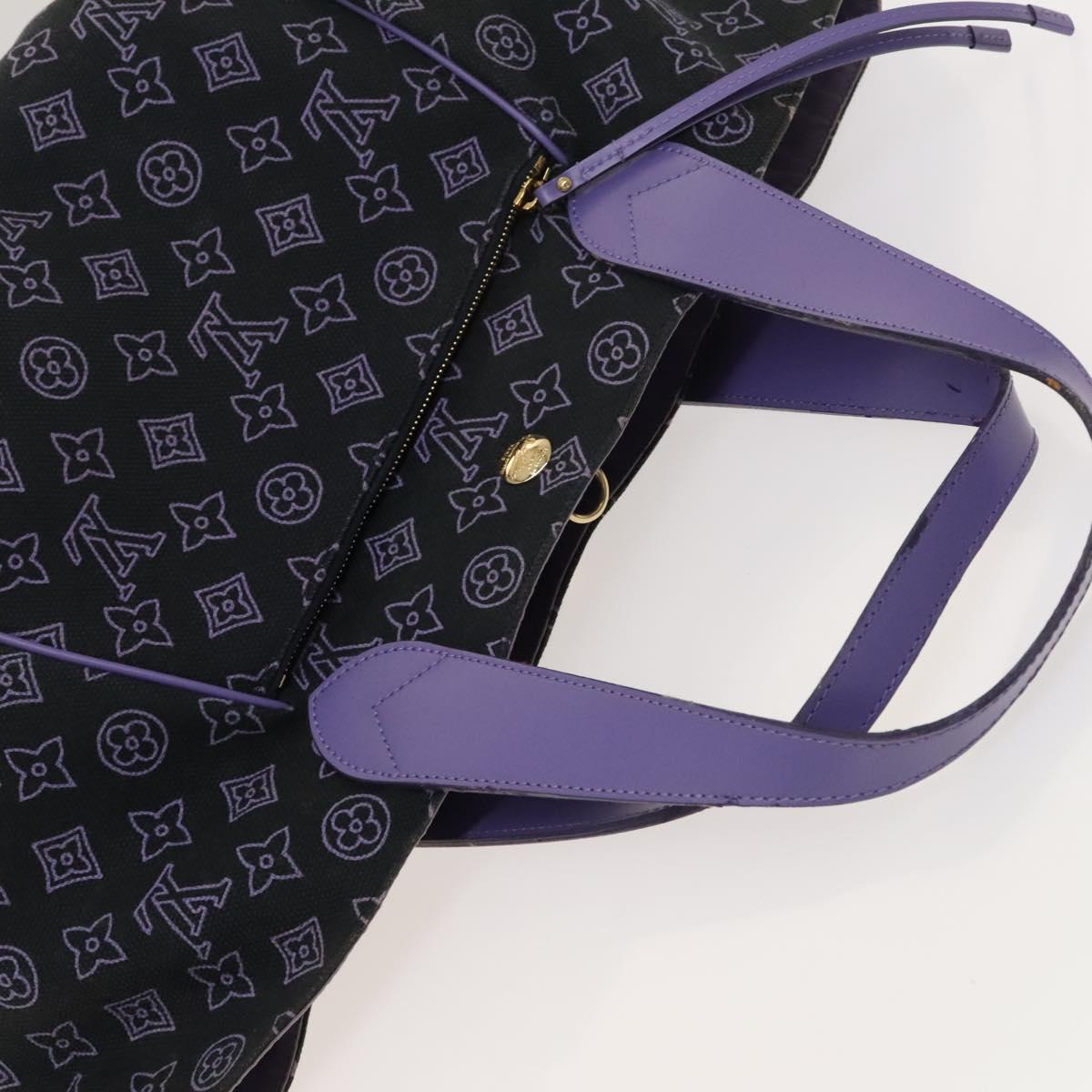 LOUIS VUITTON Beach line Cabas Ipanema PM Bag Canvas Purple M95983 Auth ep9291