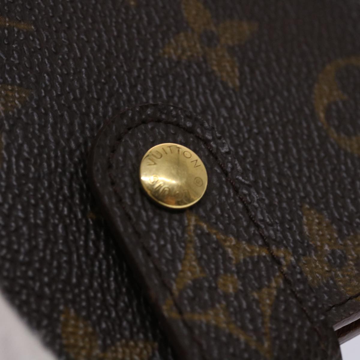 LOUIS VUITTON Monogram Compact Zip Wallet M61667 LV Auth ep930