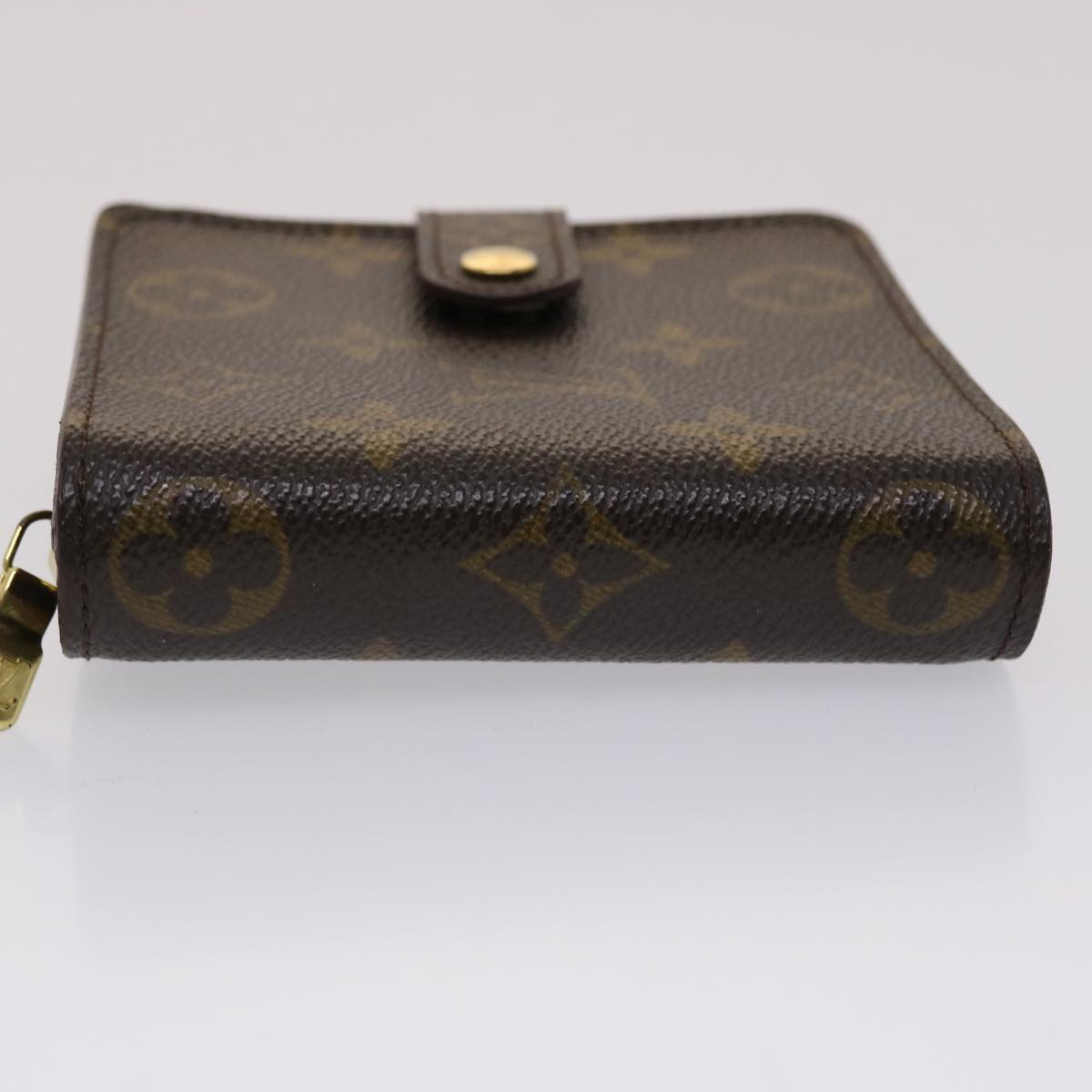 LOUIS VUITTON Monogram Compact Zip Wallet M61667 LV Auth ep930