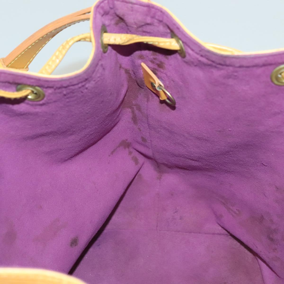 LOUIS VUITTON Epi Petit Noe Shoulder Bag Yellow M44109 LV Auth ep9306