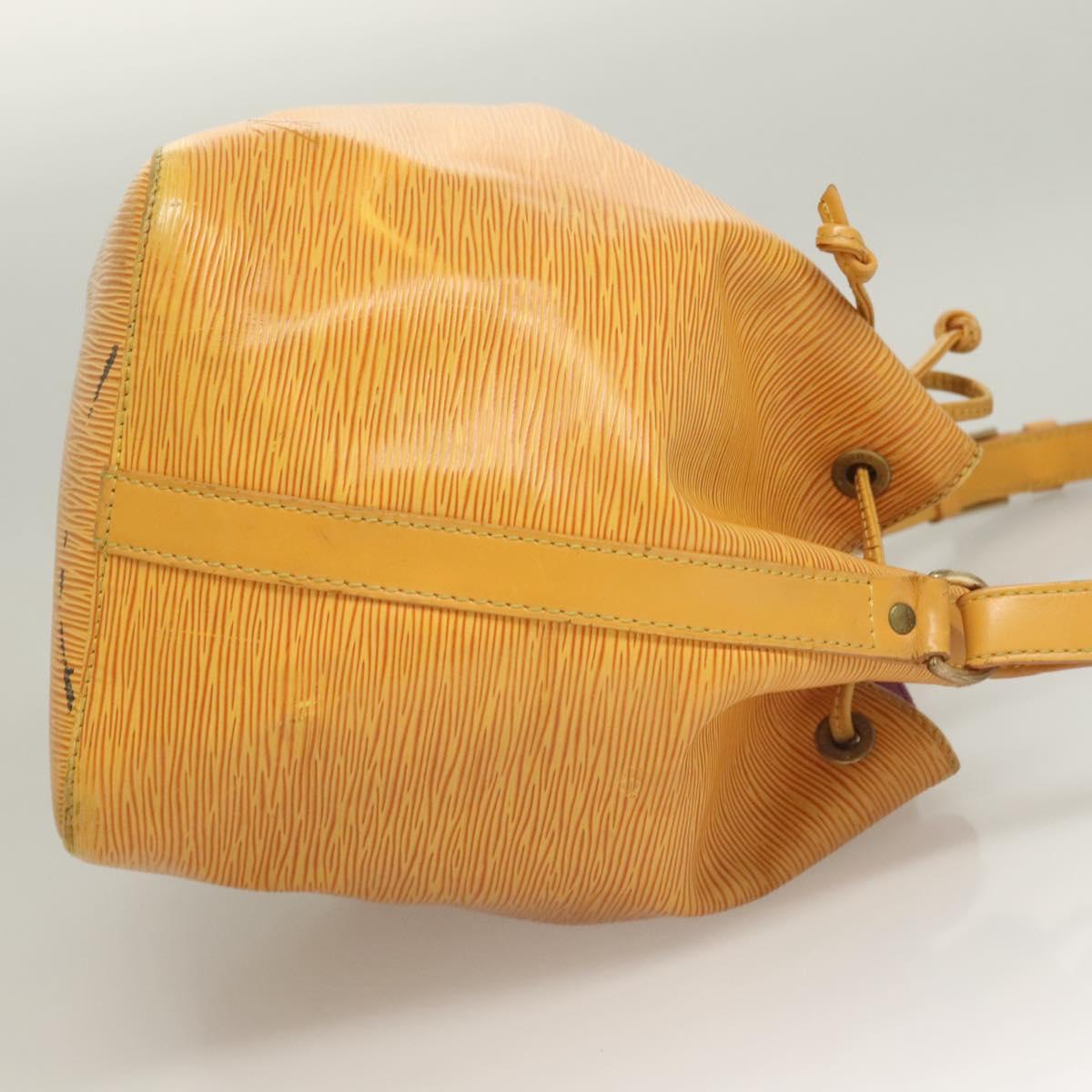 LOUIS VUITTON Epi Petit Noe Shoulder Bag Yellow M44109 LV Auth ep9306