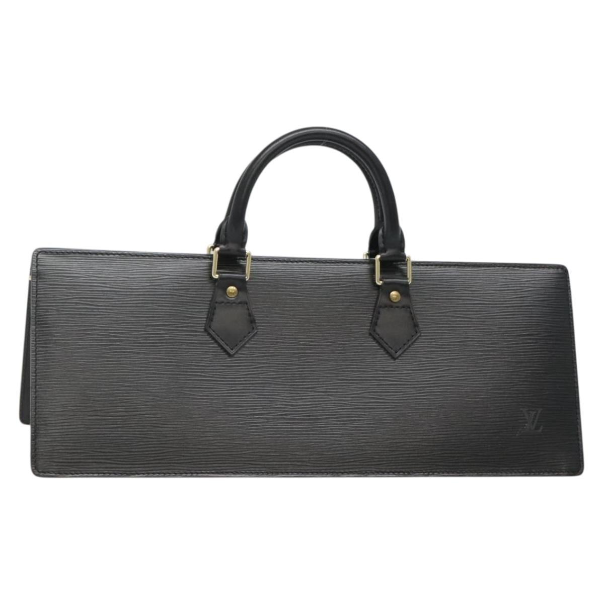 LOUIS VUITTON Epi Sac Triangle Hand Bag Black M52092 LV Auth ep9313