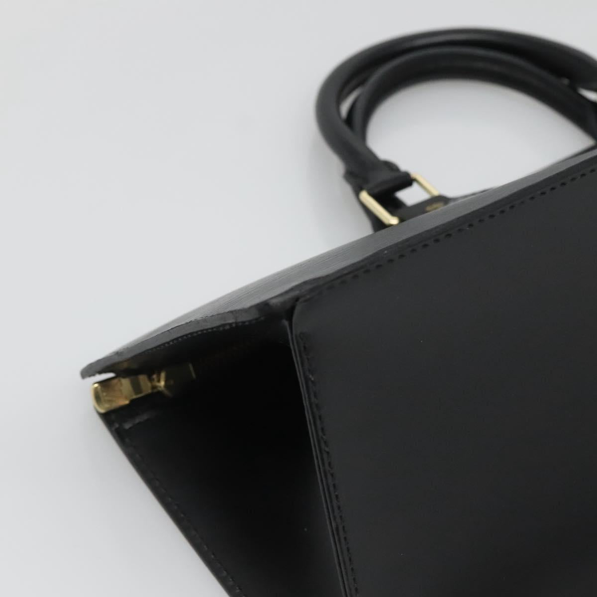 LOUIS VUITTON Epi Sac Triangle Hand Bag Black M52092 LV Auth ep9313