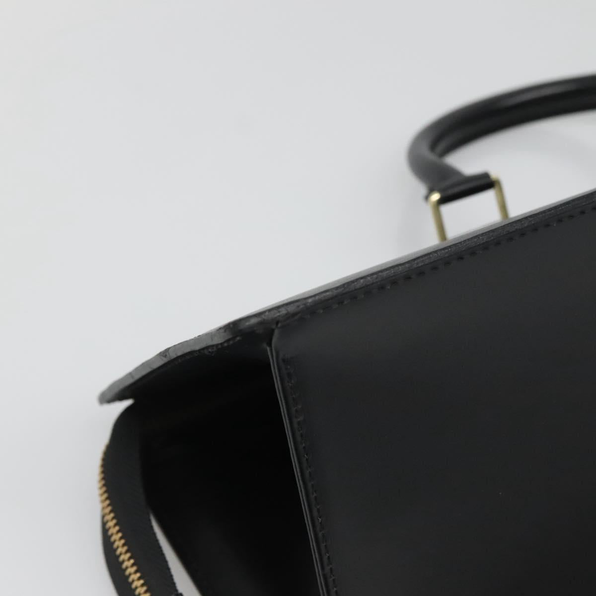 LOUIS VUITTON Epi Sac Triangle Hand Bag Black M52092 LV Auth ep9313