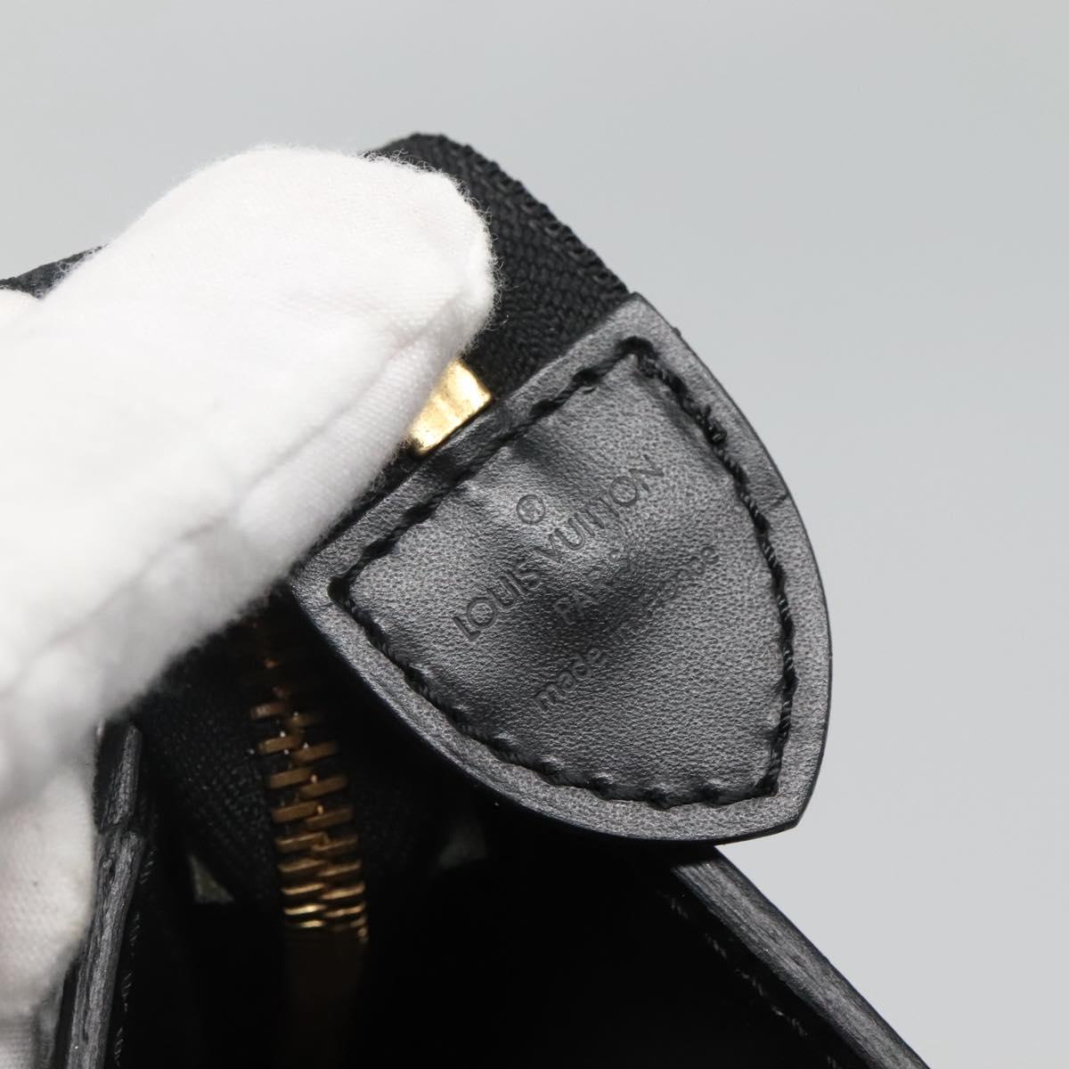 LOUIS VUITTON Epi Sac Triangle Hand Bag Black M52092 LV Auth ep9313
