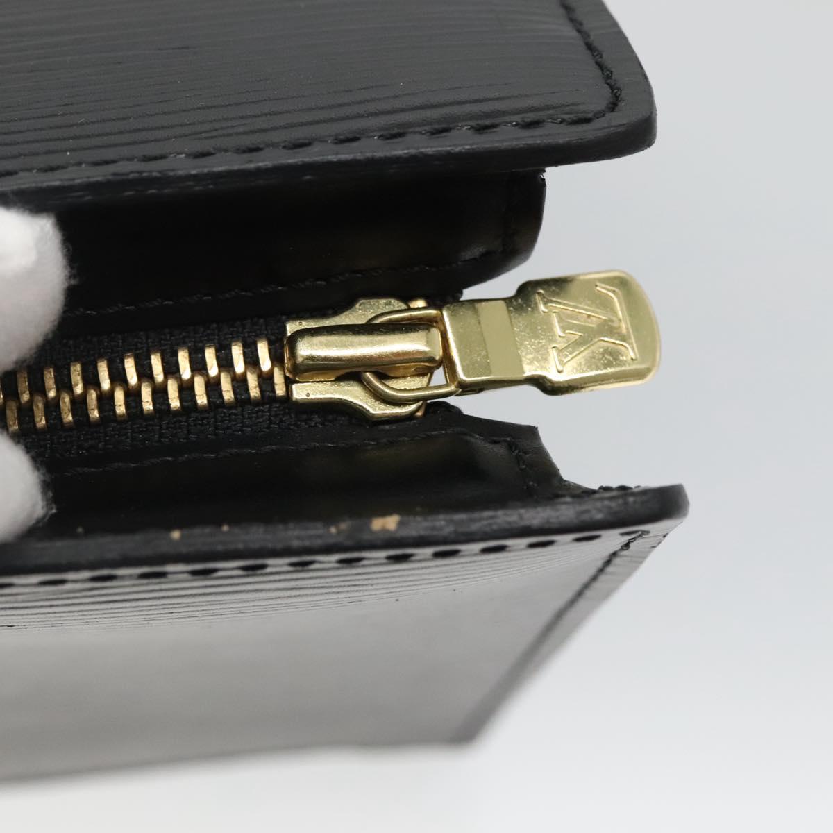 LOUIS VUITTON Epi Sac Triangle Hand Bag Black M52092 LV Auth ep9313