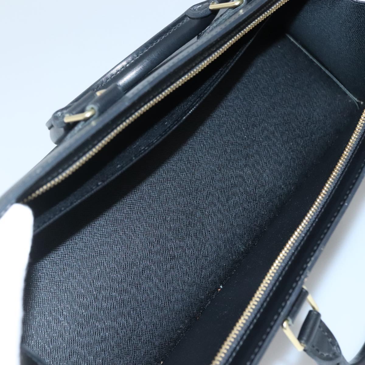 LOUIS VUITTON Epi Sac Triangle Hand Bag Black M52092 LV Auth ep9313