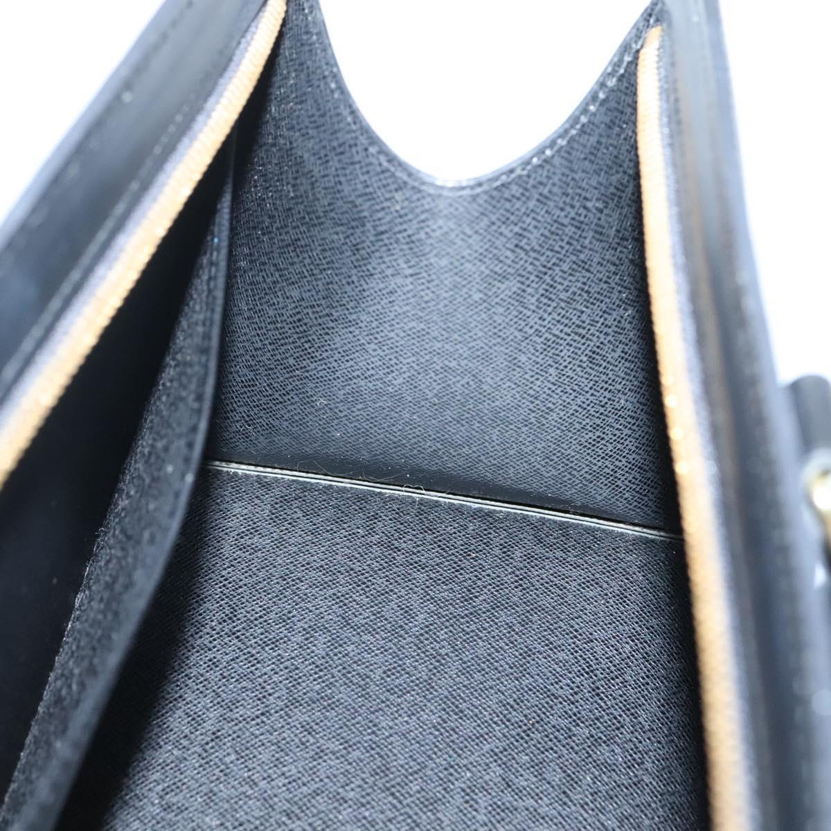 LOUIS VUITTON Epi Sac Triangle Hand Bag Black M52092 LV Auth ep9313