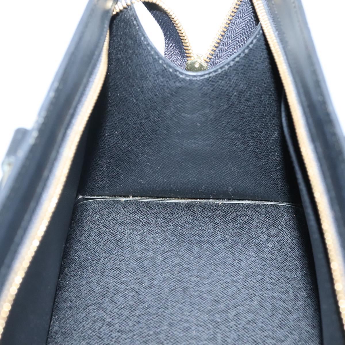 LOUIS VUITTON Epi Sac Triangle Hand Bag Black M52092 LV Auth ep9313