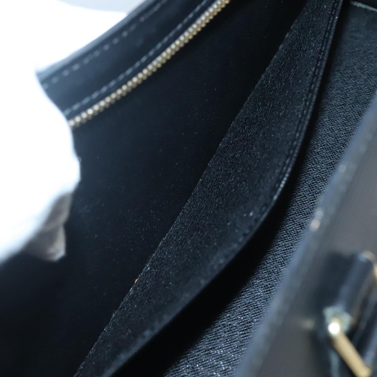 LOUIS VUITTON Epi Sac Triangle Hand Bag Black M52092 LV Auth ep9313