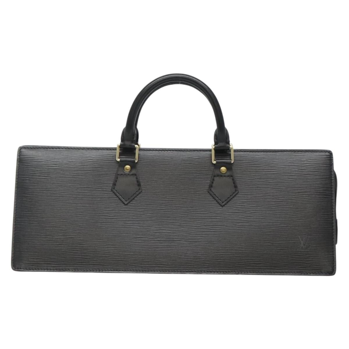 LOUIS VUITTON Epi Sac Triangle Hand Bag Black M52092 LV Auth ep9313